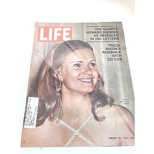 Vintage Life Magazine January 22 1971 Tricia Nixon W/Protective Sleeve